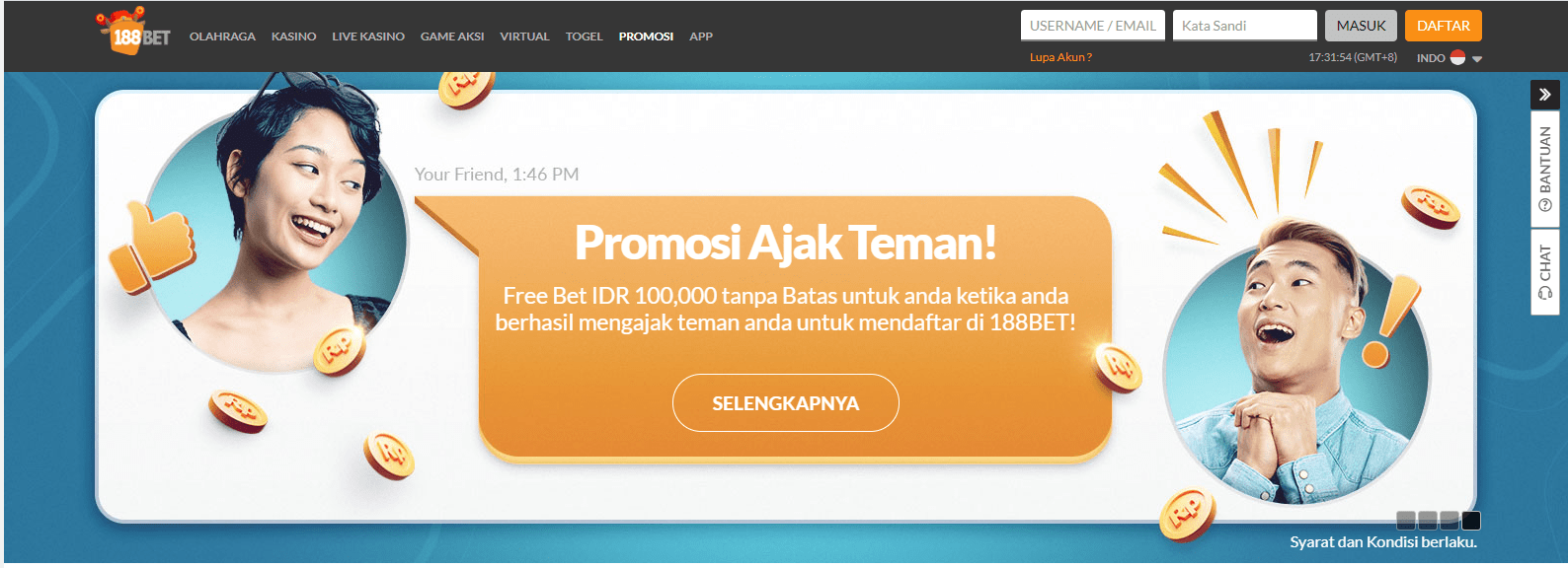 bonus ajak teman